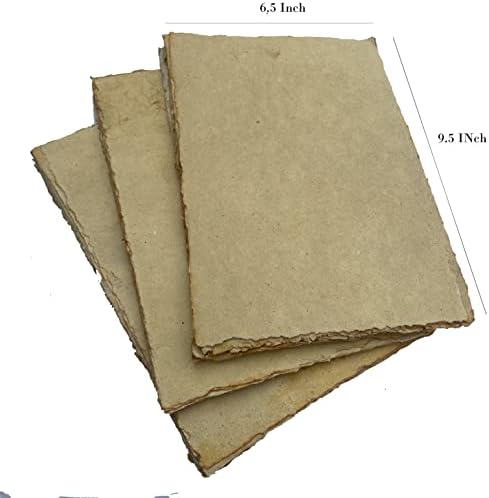 Акварел хартија - Гроздобер хартија - Деклна стара хартија 150 GSM празна вода во боја, античка хартија - рачно изработена хартија