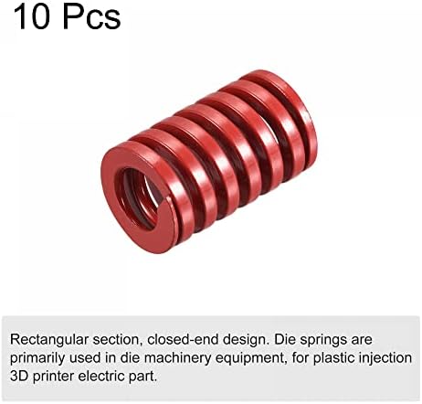 Uxcell 3D печатач умираат пролет, 10 парчиња 16мм OD 25мм долги спирално печатење со средно оптоварување со компресија за компресија, умираат
