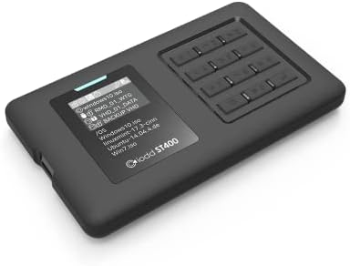 IODD ST400 2.5 инчен Комплет / USB-C / Бутабилен ВИРТУЕЛЕН НЕПАРЕН&засилувач; HDD / AE256 Енкрипција Максимум до 76 Цифри / Запиши Заштита