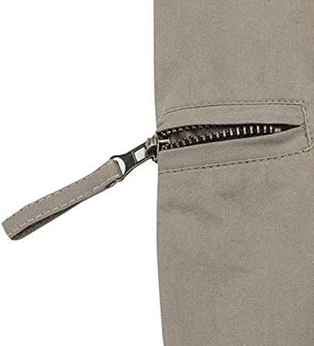МАИИФУ-ГJ мажи Еластични шорцеви за влечење на половината, лабава лесна лесна пешачка шорцеви памучни памучни панталони со џеб за патент