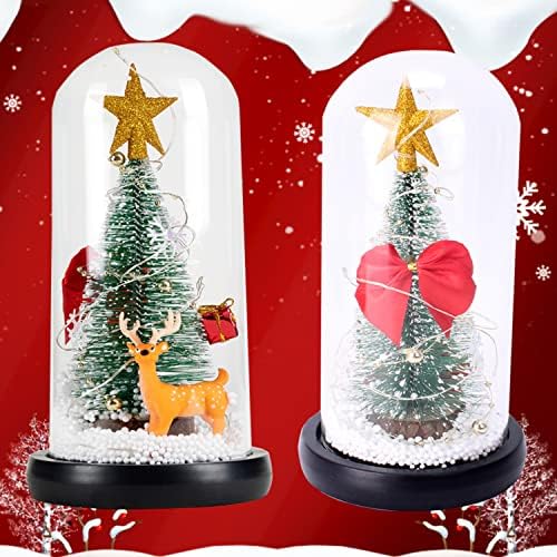 Божиќна декорација Снегулка ирваси стакло предводени светла за декорација, Божиќни украси совршени за трпезариска маса, прозорец,