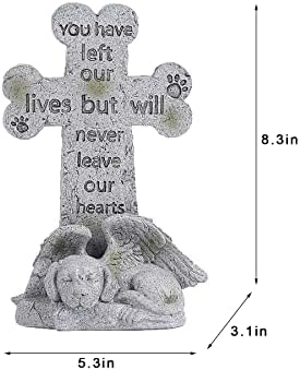 Спомен Статуа на Кучето Флориден, Ангел За Спиење Крст Надгробен Споменик Гробни Маркери За Починато Милениче, Губење На Подароци За Меморијални