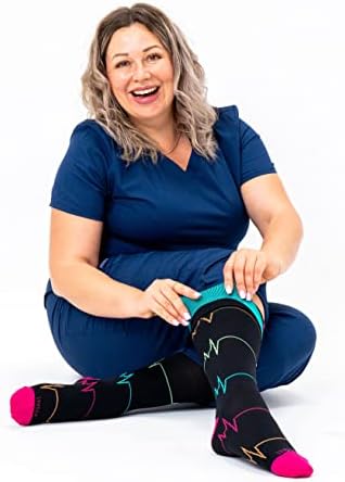 Широк Теле Компресија Чорапи за Жени &засилувач; Мажите Екстра Големи Димензии Поддршка Чорапи За Медицински Сестри Трчање Бремена