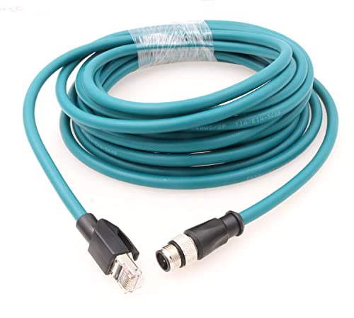 ZBLZGP M12 4 Позиција Д-кодирана машка до RJ45 CAT5E Ethernet водоотпорен кабел за индустриско поле за машини за машини за машини