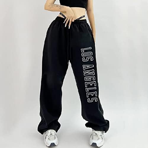 Миашуи панталони со џебови за жени обични жени лабави се вклопуваат во еластична џогерска џогери панталони тренингот обични жени