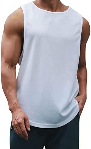 ZDDO резервоарот врвови за мажите спортски летни тренинзи резервоарот врвот брзо сушење на мускулните кошули со должина на фитнес