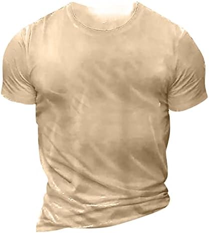 Графички текст на мажите на YmoSRH, 3Д печатење улица, случајно копче за кратки ракави, надолу печатена облека Основна маица
