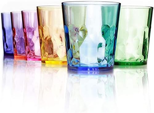 Скандиновија-13 мл Нераскинливи Премиум Чаши За Пиење-Комплет Од 6-Тритански Пластични Чаши За Чаши За Повеќекратна Употреба-Совршени