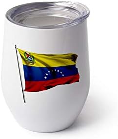 ExpressItBest 25oz изолирано вино/шише со ватер - знаме на Венецуела - многу опции