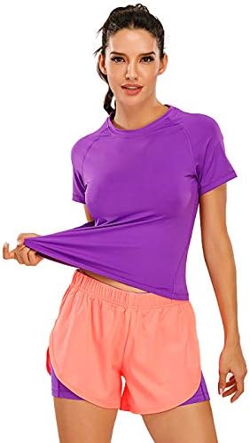 Annaените на Ана-Каци кои работат спортски фитнес јога салата за кратки ракави за атлетски тенок култури врвни кошули