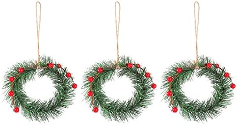 Нубестијски украс Декор Божиќни украси за венци Мини вештачко новогодишно дрво што виси приврзоци за приврзоци 13см Божиќни украси за одмор