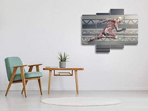 Мускулен систем платно wallидна уметност виси слики модерни уметнички дела Апстрактни слики отпечатоци од дома декорација подарок
