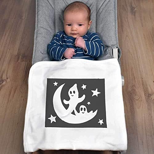 Азиеда „Духови и ноќно небо“ памучно бебе ќебе/шал