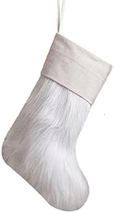 Божиќни Чорапи Крпа Божиќна Чорапа Торба И Божиќни Висечки Чорапи За Украсување Забави И Божиќен Цртан Филм Розово И Бело Огледало