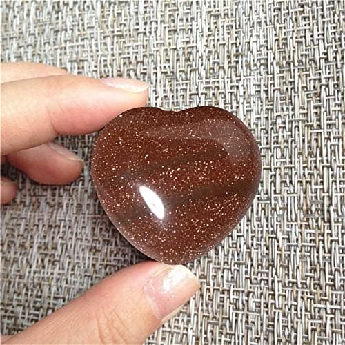 Кристално природно срце во облик на полирано срце во форма на срце, роза кварц аметист, сите видови на лековита кристална дланка,