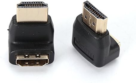 Q4 HDMI 90 Степен Адаптер; HDMI Лактот-HD Машки На Женски Агол Адаптер. Прав Агол HDMI Конектори. 2 Пакет.