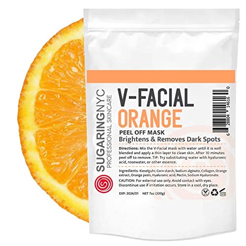 Vajacial желе маска портокалова со портокалови елементи V-Facial со шеќер NYC 7oz 200g