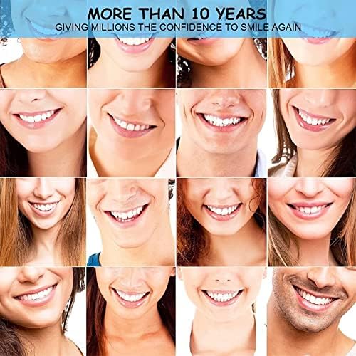 Заби на фурнири за жени, 6 сетови клип на заби за стоматолошки фурнири за привремена реставрација на забите, повторно се врати сигурна насмевка,