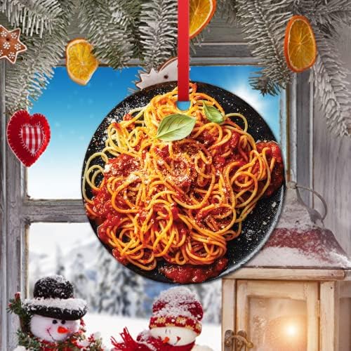 божиќен украс на божиќни украси Смешно дрво дрво што виси домат италија тестенини керамички порибување пополнување подарок на дете