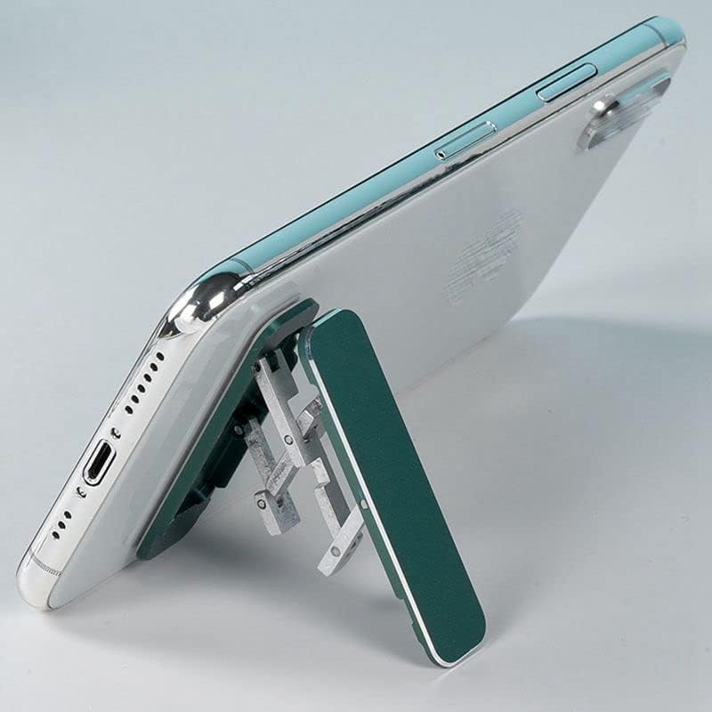 Држач за мобилни телефони Ladumu W-облик на мини преносен телефонски штанд за алуминиумска легура лесна за носење мала лесна заграда