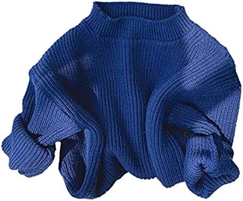 Детето Ченгхуанг Детето момче плетена џемпер блуза топла екипаж пуловер џемпер со долги ракави врвови есен зимска облека
