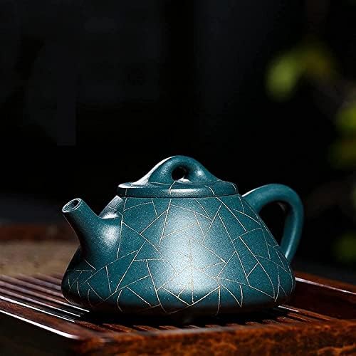 Билки чај сад чајник чајник пурпурен песок сад рачно изработена чаша чај азурна глина златен камен синиот чај сет чајник