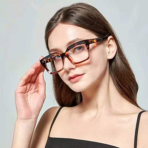 Хијан 3 Спакувајте Прогресивни Мултифокални Очила За Читање За Жени Мажи Во Стилот На Опра Сина Светлина Блокирајќи Ги Читателите На