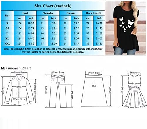 Плус големина на врвови за жени летни жени кратки ракави екипаж вратот цветни ливчиња печатени кошули врвни обични лабави