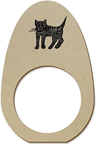 Азиеда 5 x „стоечки кучиња“ дрвени прстени/држачи на салфета