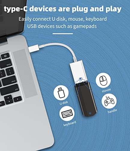 USB-C до USB Адаптер 3.0 OTG кабел додатоци Тип на тамдерболт порта конвертор на глувчето Адаптадор за Samsung Galaxy S20 S21 S22 Fe Ultra Note10 Plus S9 S10 Z Flip LG Google Pixel ipad MacBook Pro