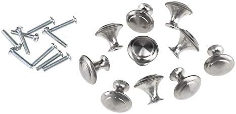 Пејте F LTD 20 парчиња/постави фиоки за кабинет од не'рѓосувачки челик гардероба за гардероба врата рачки на вратите копчиња
