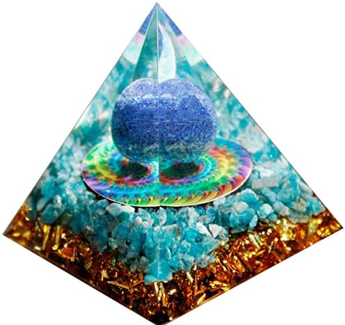 Оргонитни пирамиди лапс лазули аквамарин енергија заздравување на заздравување кристал реики оргон пирамида позитивна енергија чакра