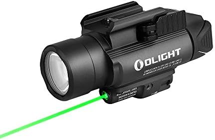 Olight Baldr Pro 1350 Lumens Tactical Lighterlight со зелена светлина и бела LED, во комплет со Baldr S Blue Beam 800 Lumens