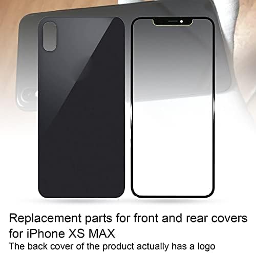 Замена на Стаклен Екран, Алатки За Замена На Задниот Капак На Предниот Стаклен Екран Комплет Додаток За Телефон Компатибилен за iPhone Xs Max Black