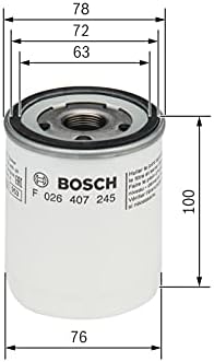 Bosch F026407245 Филтер за масло за автомобили P7245