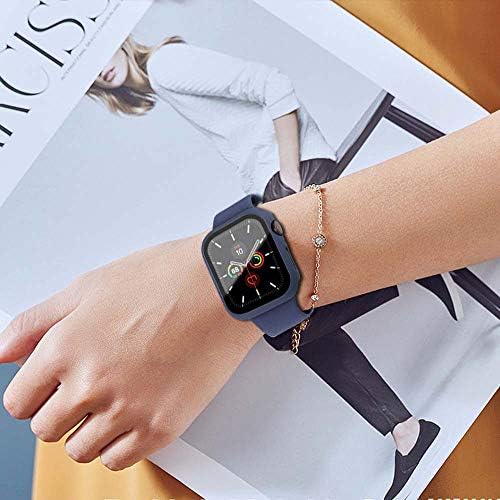 [4 Пакет] SUNDO Apple Часовник Заштитник На Екранот Калено Стакло Тенок Заштитен Браник Целосна Покриеност HD Ултра-Тенок Капак Заштитен