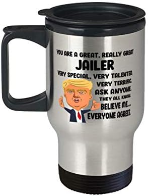 Вие сте одлична џајлерска кригла од не'рѓосувачки челик двојно wallид топол и ладен пијалок шолја за кафе, смешен претседател Трамп