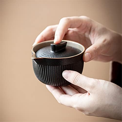 N/A Преносен чај за патувања постави керамички чајник -котел quik садови еден тенџере и две чаши чај со кинески пијалок чајник