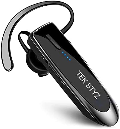 Слушалките за слушалки TEK Styz компатибилни со џебот DJI OSMO во уво Bluetooth 5.0 безжичен слушалки, IPX3 водоотпорни, двојни микрофони,