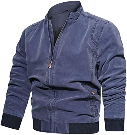МАИИФУ-ГЈ мажи лесна јакна за летање зимско топло топло бомбардерско палто за надворешни работи на воени јакни со целосна зип
