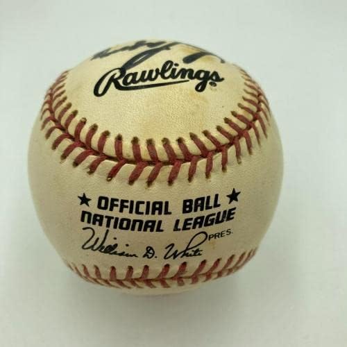 Ретка 1992 година Сент Луис Кардиналс 100 -годишнина потпишана игра користена NL Бејзбол - МЛБ игра користена бејзбол