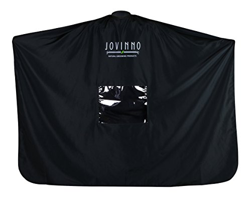 Јовино - Премиум со голема големина Премиум Квалитет за сечење на коса Барбер/Салон Кејп мека наметка престилка со прозорец за прегледување