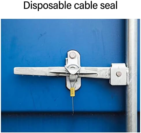 Заптивка за кабел за безбедност на челик за ознаки со броеви со броеви на контејнери Повлечете затегнат заклучување на еднократна употреба