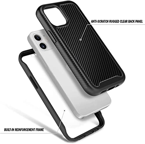NGB Превласт компатибилен iPhone 12 Mini Case, целото тело со [вграден заштитник на екранот], Тешка заштита за заштита на теки