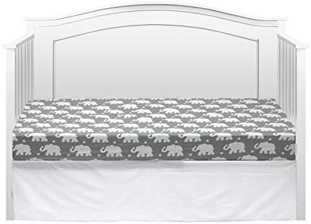 Пам Грејс креации Инди слон 6 парчиња креветче за постелнина, сива