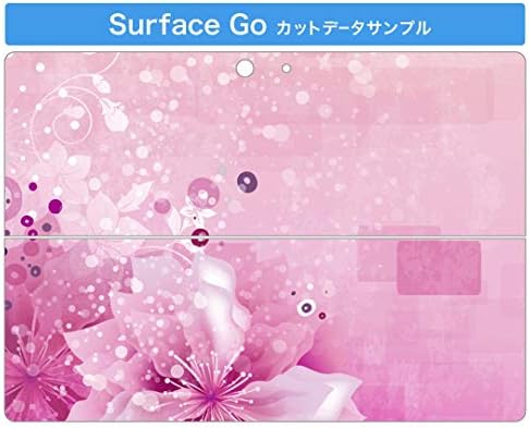 Покрив за декларации на igsticker за Microsoft Surface Go/Go 2 Ultra Thin Protective Tode Skins Skins 002053 Цветно брашно розово