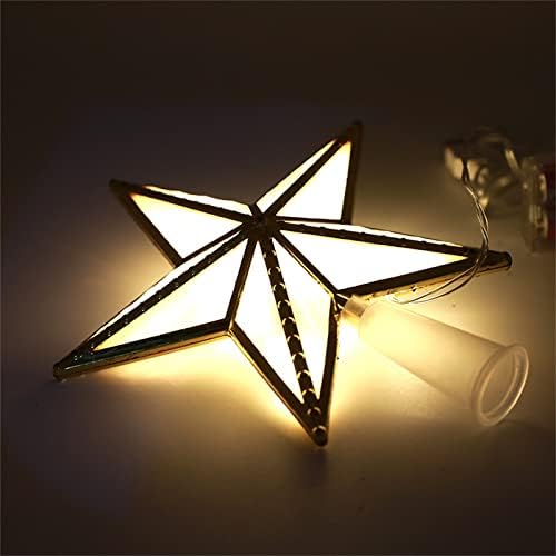 Божиќна Ѕвезда Светлосна Светилка Од Типот На Батерија Декорација На Работната Површина За Новогодишна Елка, Божиќни Украси За Забави