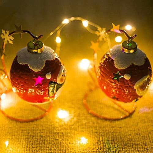 Тојвиски Осветлен Божиќен Декор Божиќни Блескави Топки Со Штанд Керамички Божиќни Светилки Дедо Мраз Ноќно Светло Празнична Маса