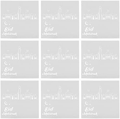 Stobok биро Топер 50 парчиња Рамадан Мубарак место картички за табела за поставување на табела, Еид Мубарак Рамадан Карем, картички за табела,