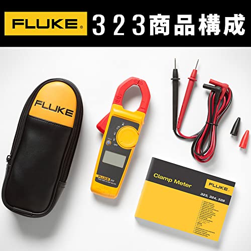 Fluke 323 мерач на стегач за комерцијални/станбени електричари, мерки на струја на AC до 400 A, мерки на напон на AC/DC до